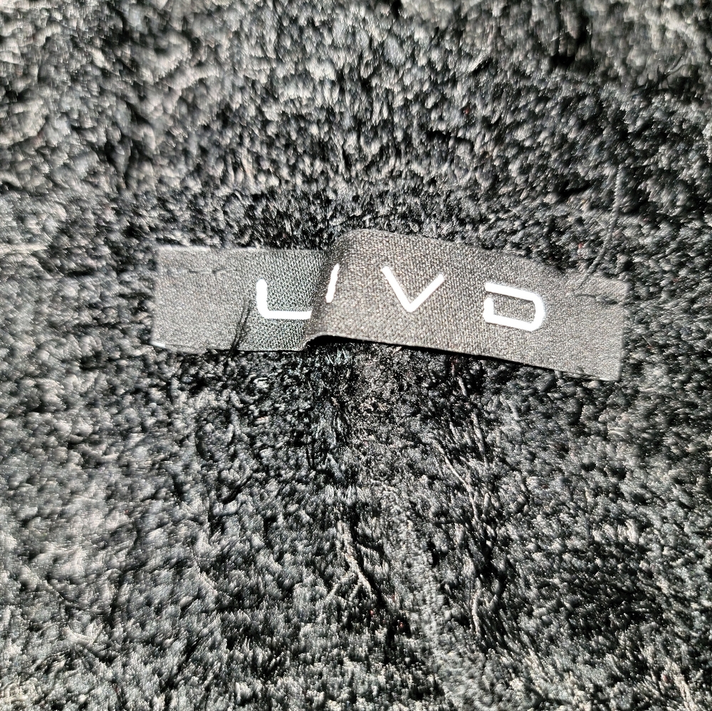 NEW NWOT LIVD Apparel Plus Size Black Serilda Faux Feather Long Cardigan Sz 3X - Picture 7 of 7